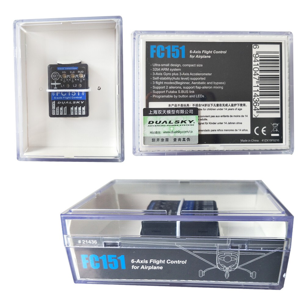 FC151 6-Axis Flight Control for RC Airplane 3-Axis Gyro + 3-Axis Accelerometer