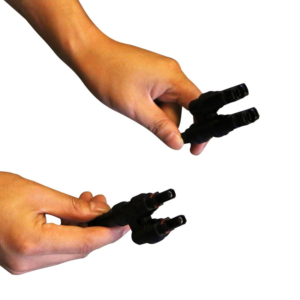 Solar Panel Y Branch Cable Connection Panel Parallel Connector MMF+FFM One Pair