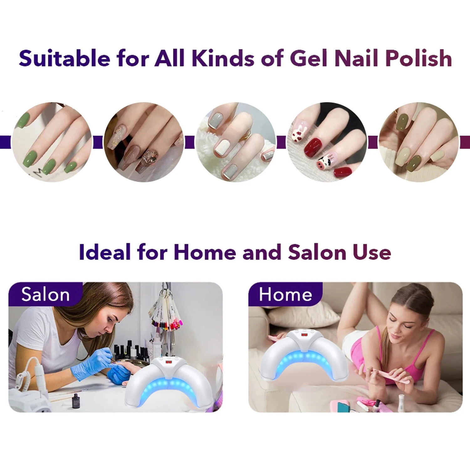 Nail Fungus Laser Nail Fungus Cleaning LED Light Device for Multiple Toenail US