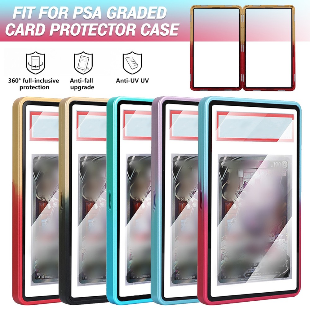 Magnetic Slab Case Protector For PSA Graded Cards Stackable Metal Bumper