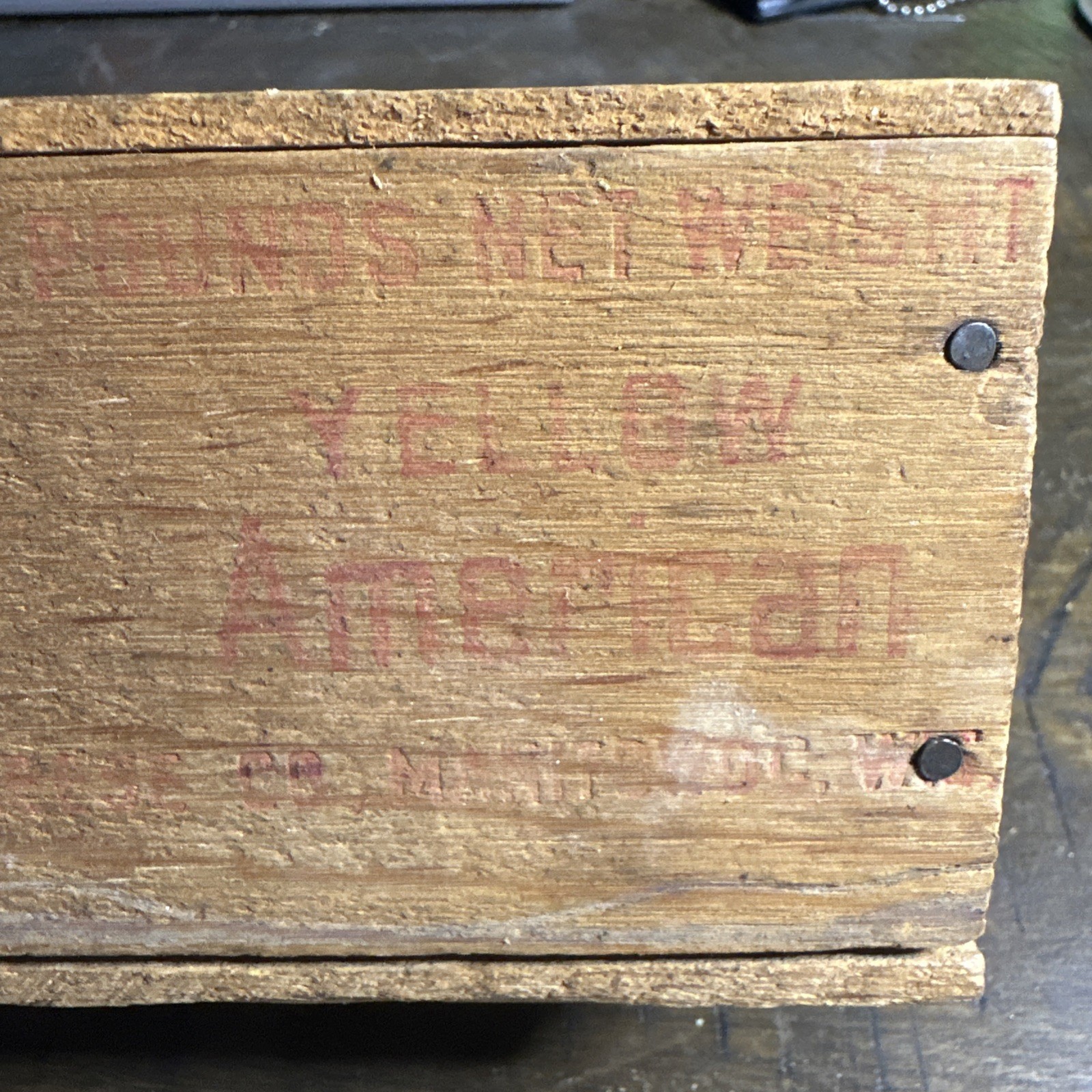 Vintage Windsor Club Two Pound Wood Cheese Box Manitowoc Wisconsin FREE SHIPPING