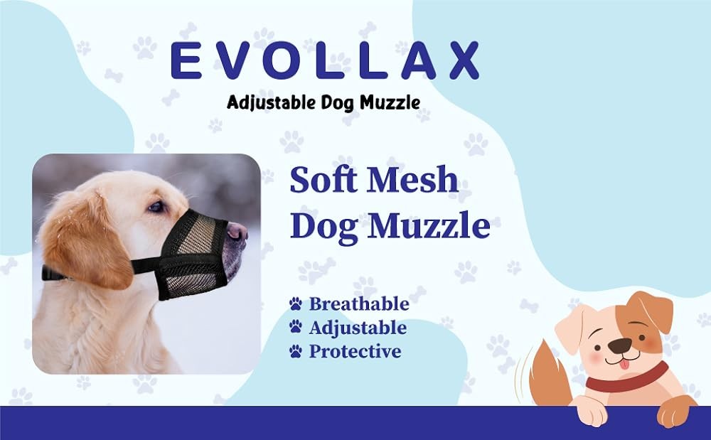 Dog Muzzle for Small Dogs – Soft Air Mesh Muzzle for Small Dog |