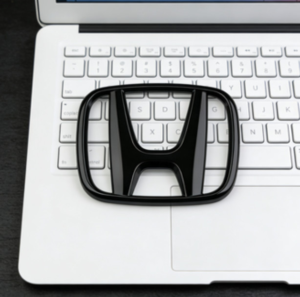 3PCS Gloss Black Emblem Steering Front Rear Badge For Honda Accord Sedan 2018-22