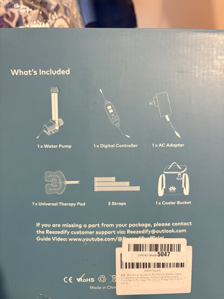 Reezedify Ice Machine for Knee Shoulder Hip Replacement with Compression Cold