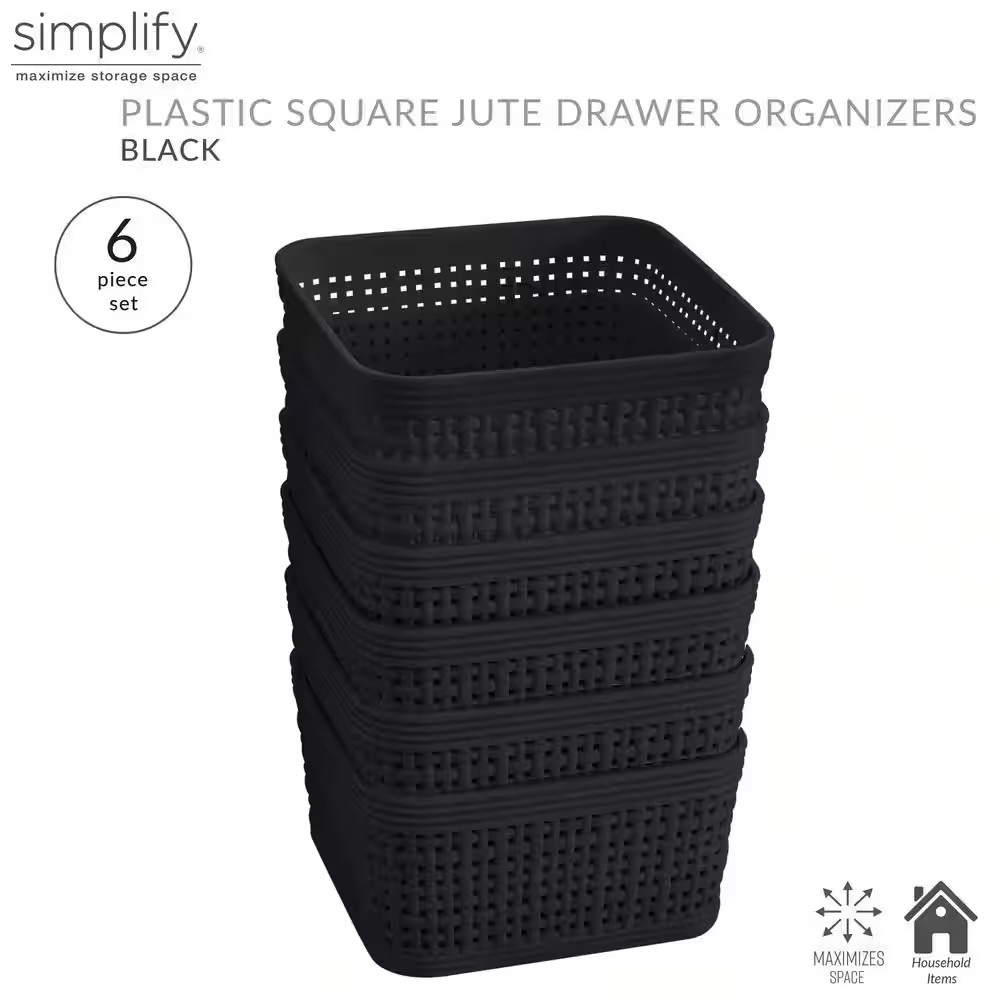 6-Pack Organizing Set in Black