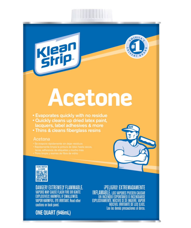 Klean Strip Acetone Special purpose Thinner 1 Quart