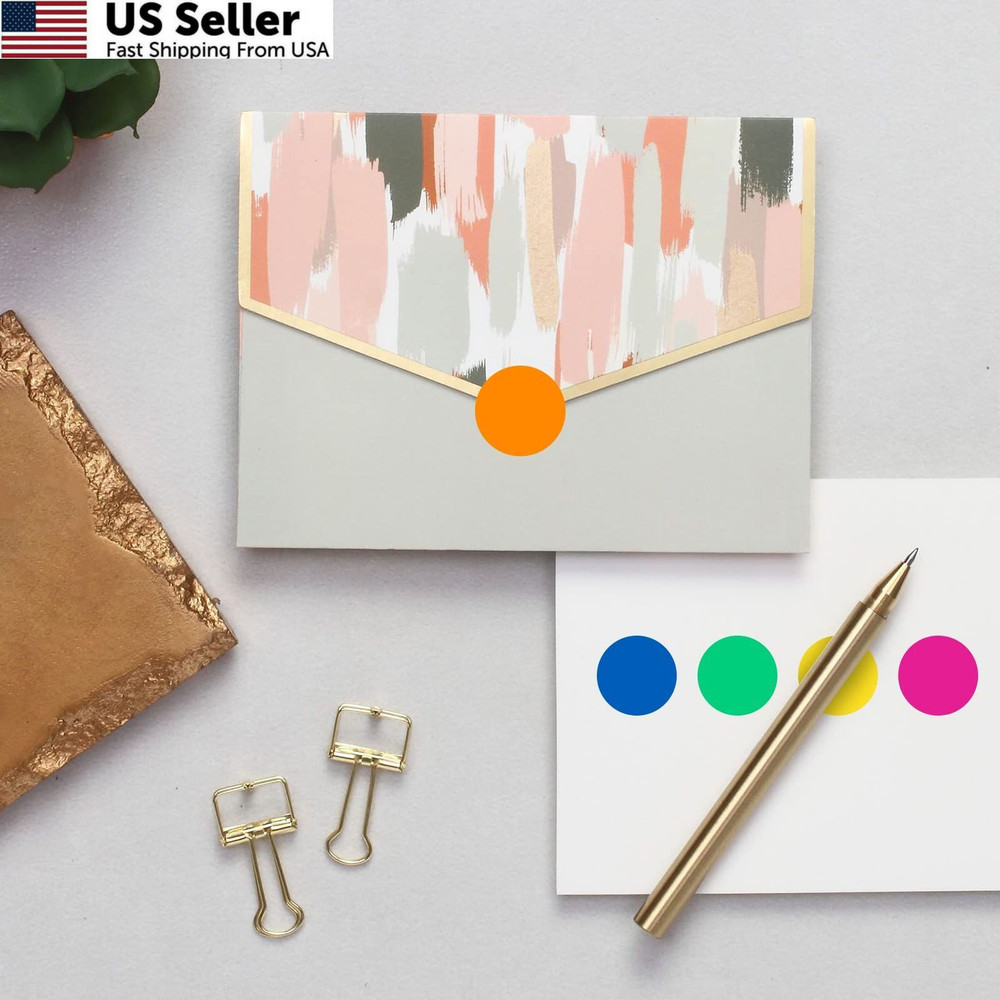 6 Different Colored Dot Diameter 3/4inch, 3000 Pcs Round Stickers