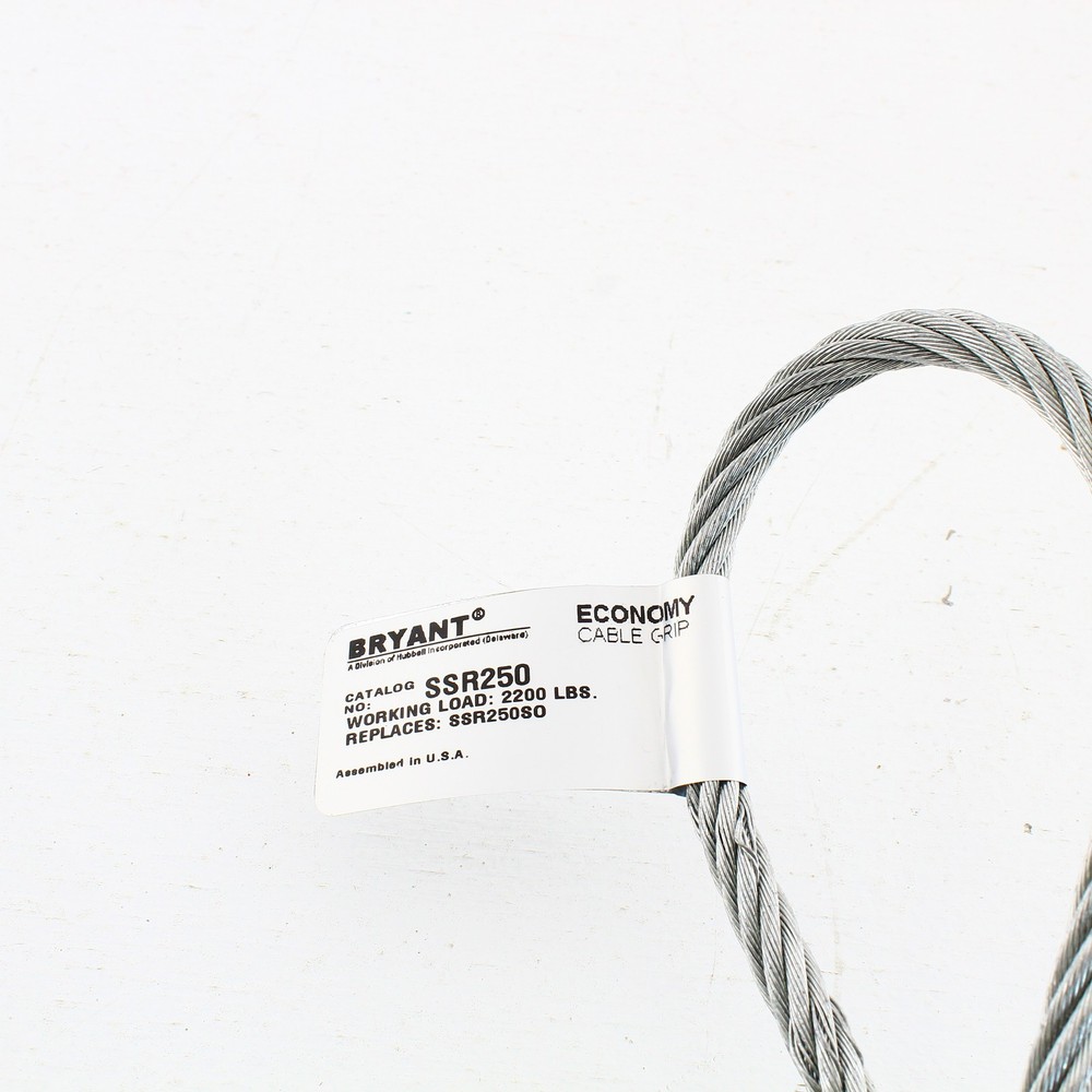 Bryant Cable Pulling Grip 2.50-2.99" Split Mesh Rod Closing Offset Eye SSR250