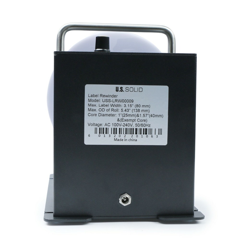 Automatic Label Rewinder Speed Adjustable Label Width 3.15" Core Holder 1" 1.5"