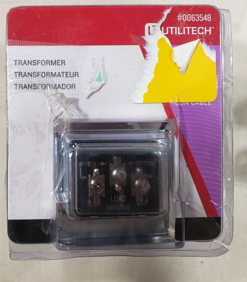 Utilitech #UT-125-90 Wired Transformer 120 VAC input/8 VAC Output #0063548