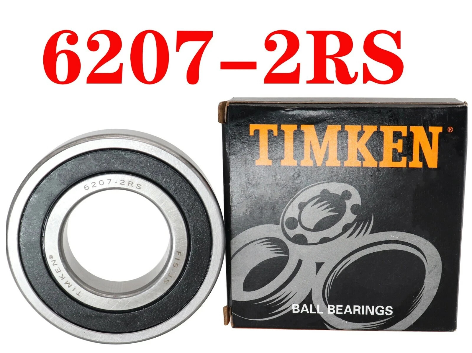 TIMKEN 6207-2RS 35X72X17MM Double Rubber Seal  Deep Groove Ball Bearings