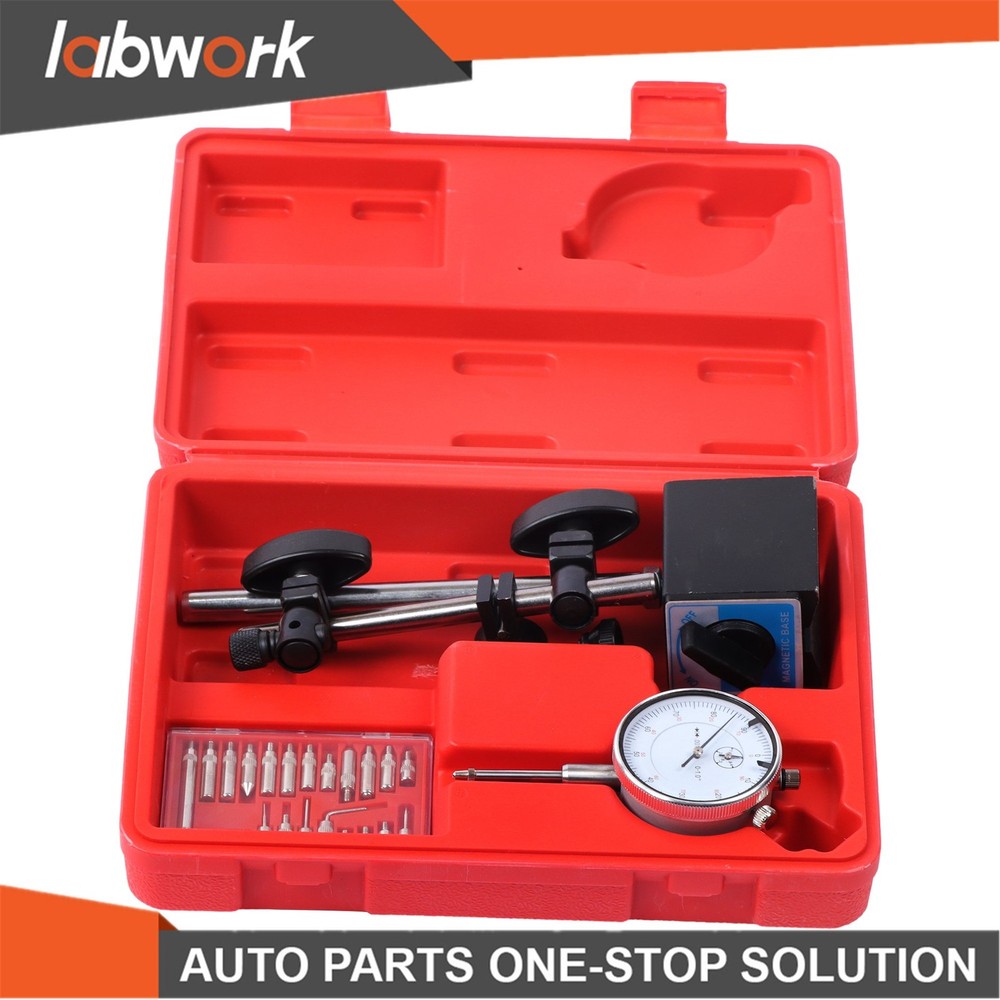 Labwork 1" Dial Indicator, Magnetic Base & 22 Point Precision Inspection Set