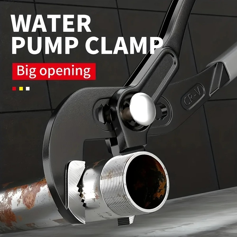Adjustable Water Pump Pliers Quick Release Plumbing Pipe Wrench Tool