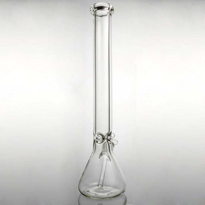 18 Inch 6mm Heavy Thick Glass Bong Water Pipe Smoking Beaker Perc Bongs
