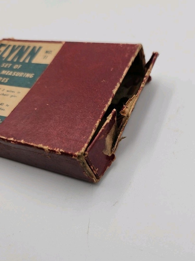 FLYNN Tool Co. No.11 Thread Measuring Wire Set With Original Box