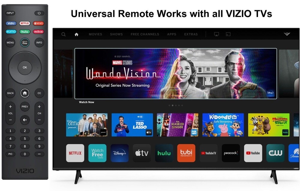 VIZIO SmartCast Universal Remote Control - Smart Replacement for Black