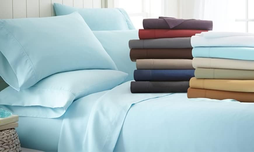 Top Split King Flex Head Sheet Set for Sleep Head, White