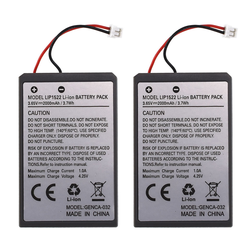 2X Replacement Battery 2000mAH for Sony PS4 DaulShock 4 Pro CUH-ZCT2 controller