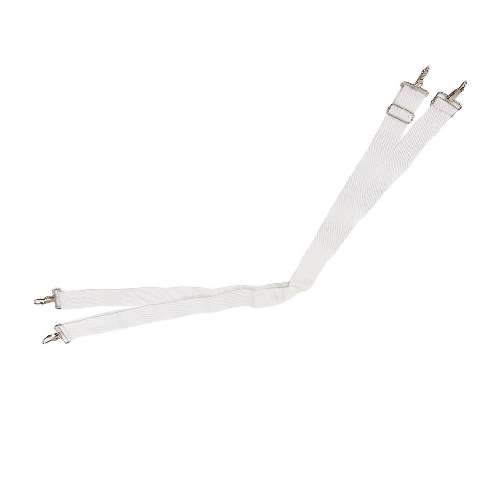Adjustable White Bass Drum Strap Elastic Comfortable Double Shoulder Belt For Dr