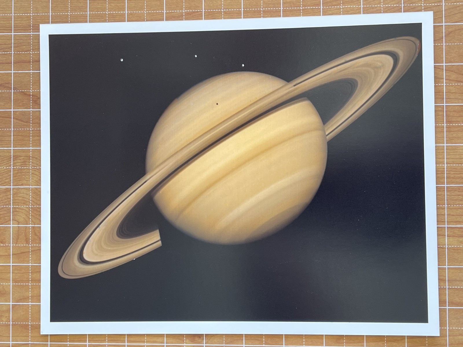 VINTAGE SPACE NASA PHOTO SATURN VOYAGER JPL KODAK PAPER