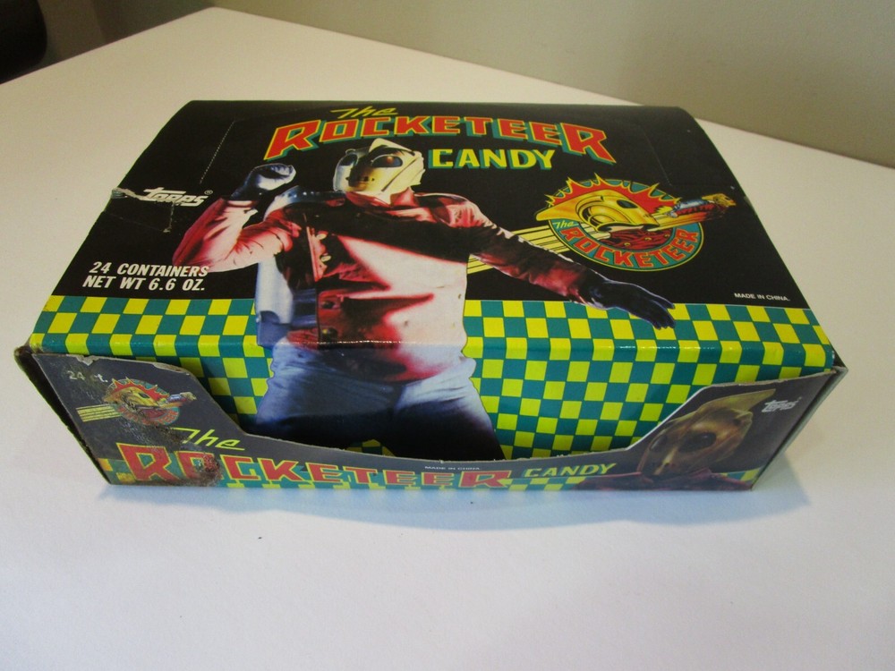TOPPS ROCKETEER CANDY 24 COUNT DISPLAY FULL DISPLAY sealed candy L@@K