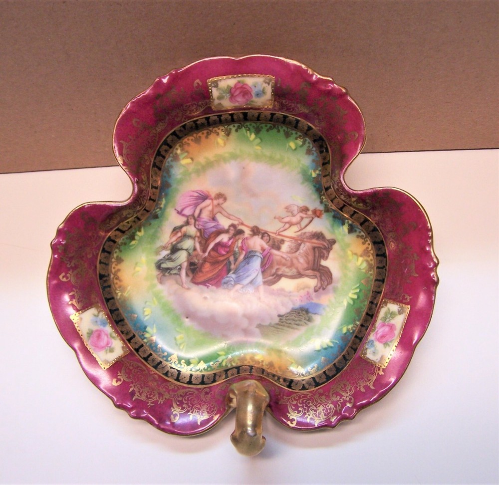 ERDMANN  SCHLEGELMILCH  SMALL THREE COMPARTMENT NAPPY DISH  1891 MARK