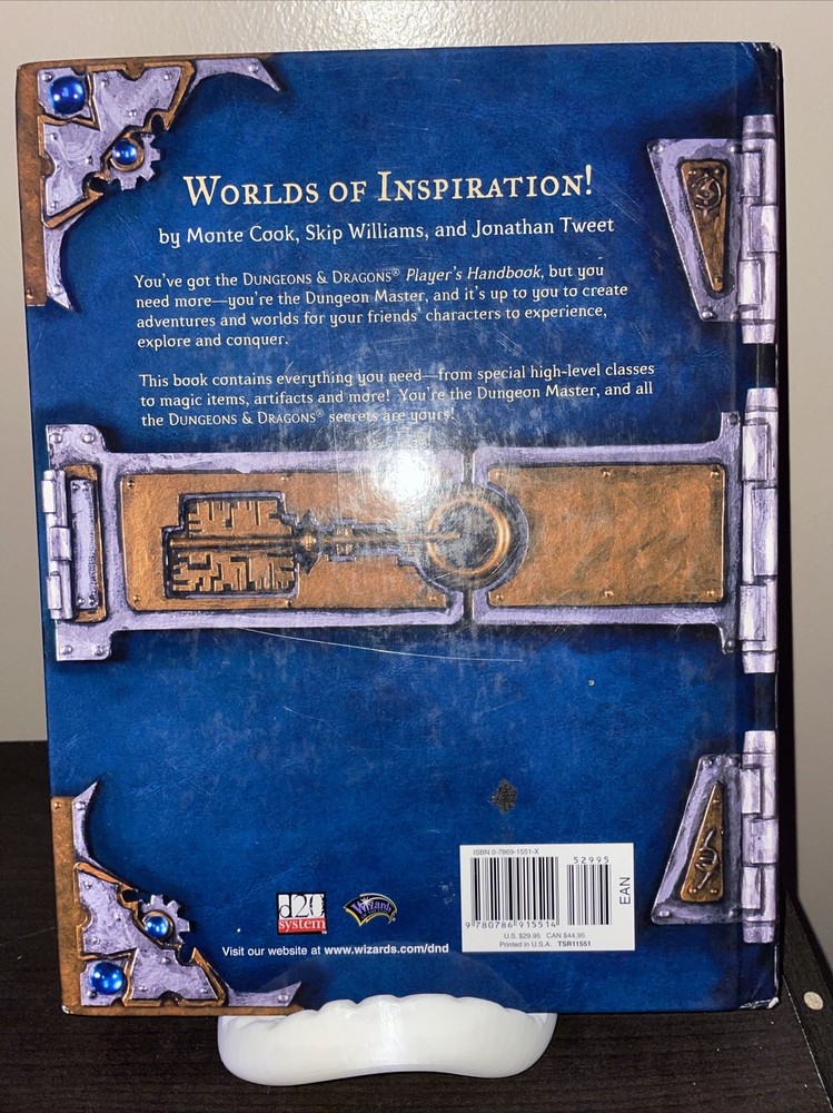 DUNGEONS & DRAGONS DUNGEON MASTER GUIDE DMG CORE RULEBOOK 2 II D&D 3.5 TSR 2000