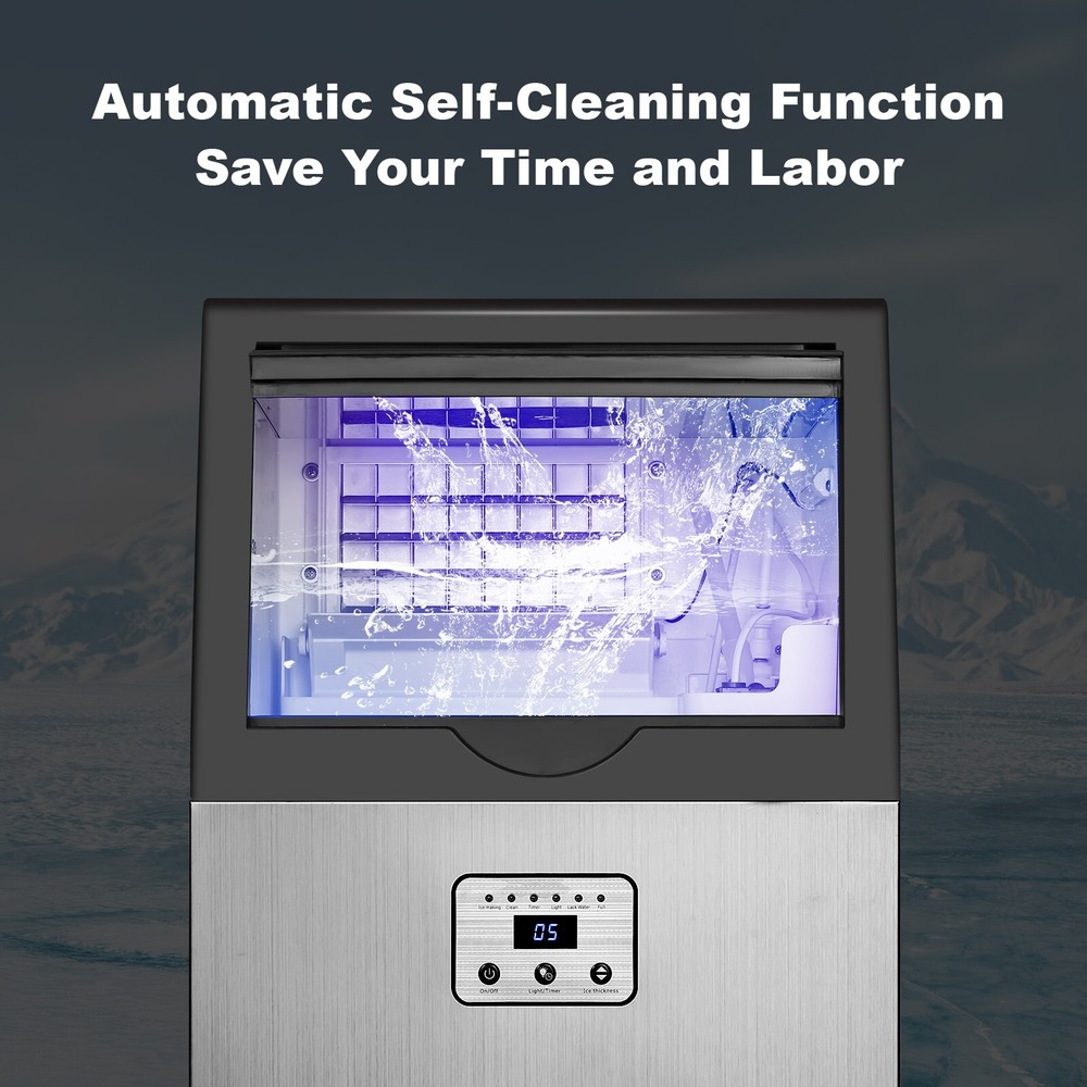 Built-in Commercial Ice Maker 100lbs Bar Restaurant Cube Machine