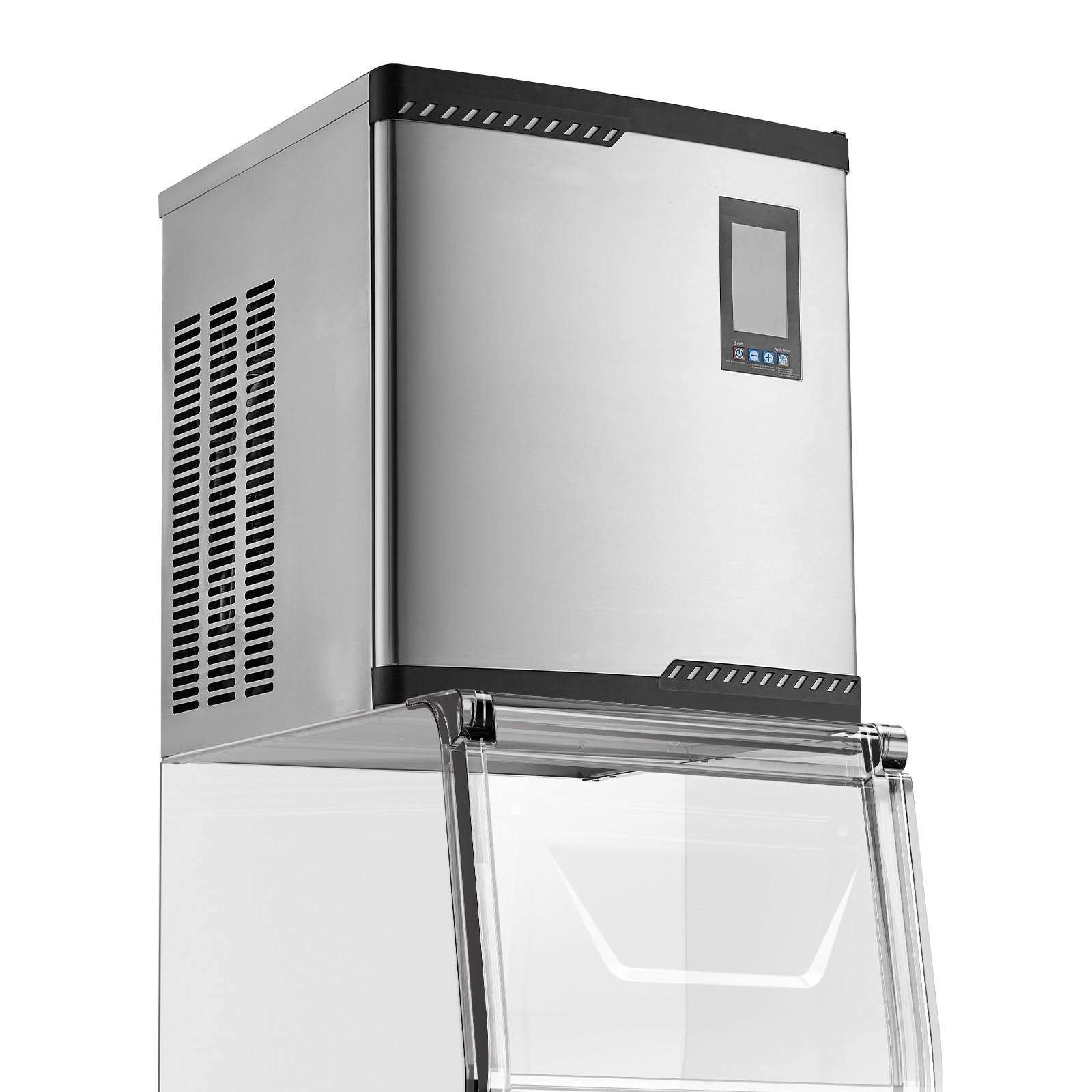 Uimoso Commercial Ice Maker Machine - Produces 300 lbs/Day with Self-Cleaning