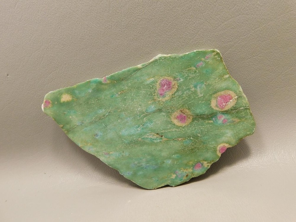 Ruby and Fuchsite Polished Stone Slab Decorator Rock #03