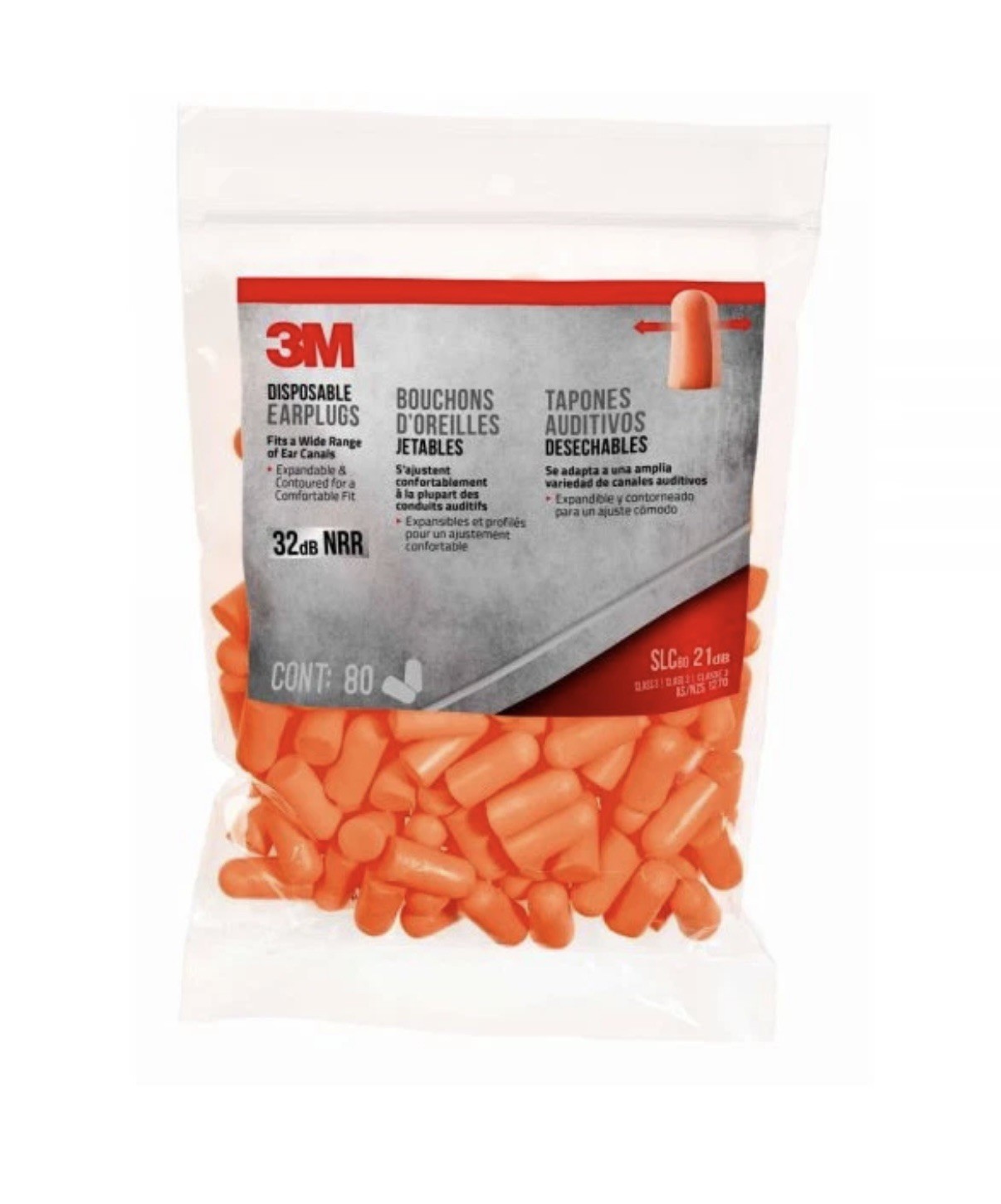 LOT of 30, 3M Orange Disposable Ear Plugs (80-Pack)