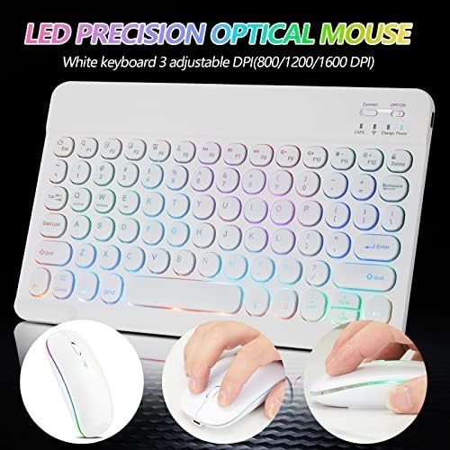 Bluetooth Keyboard and Mouse Combo for iPad - Rechargeable Wireless Keyboard.