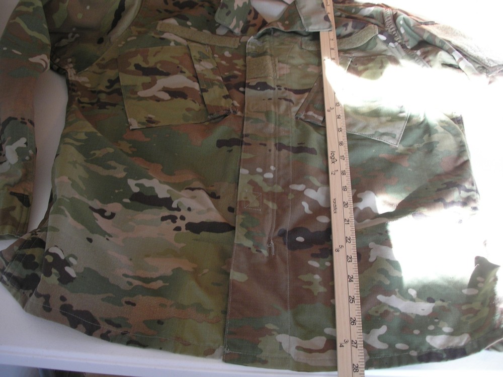 NWT USGI ARMY CAMO COMBAT Medium Regular Uniform Lightweight Coat Zipper Front