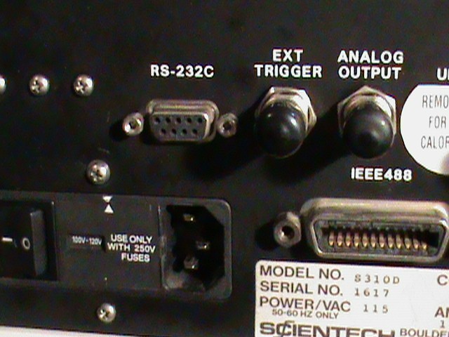 Scientech S310D Laser Power Meter W/AC25HD SENSOR