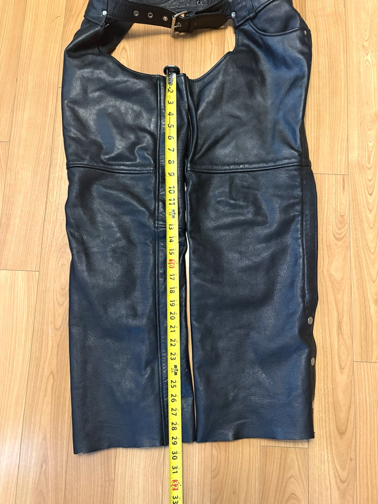 Milwaukee Leather Women's Black Leather Chaps Medium