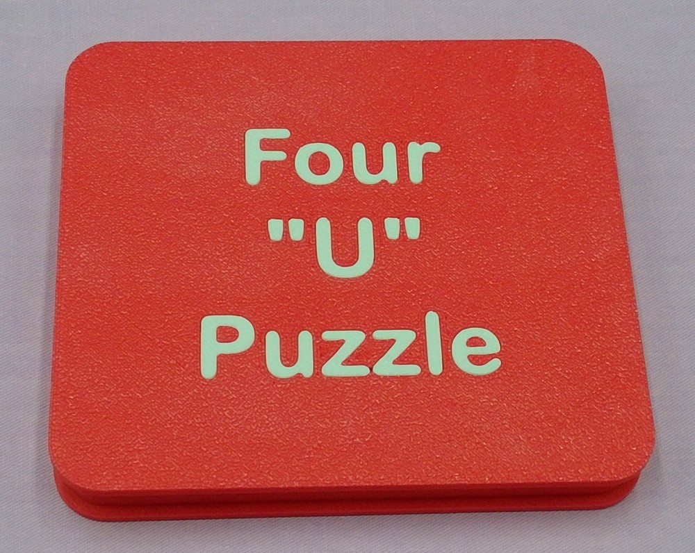 3-D Printed Four "U" Puzzle