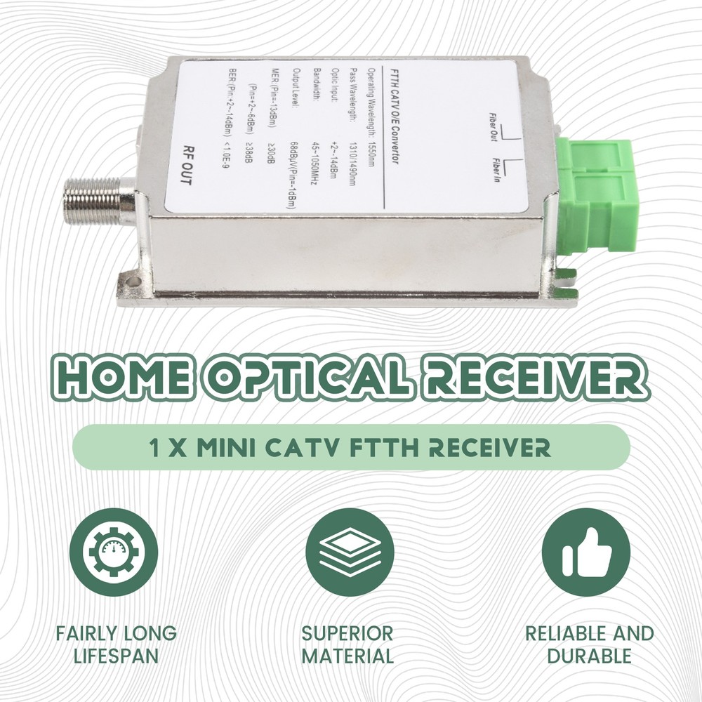 CATV FTTH Receiver Fiber Optic WDM Node Converter Triplexer Minimode Ind3319