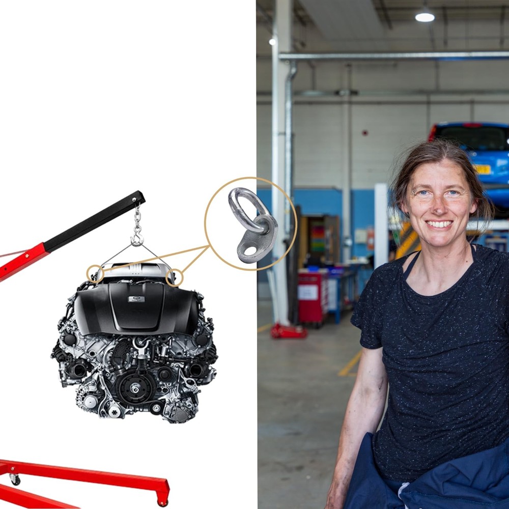 VEXPLO 7100 Engine Lift Bracket 5500 lb Capacity Set Two, Galvanized