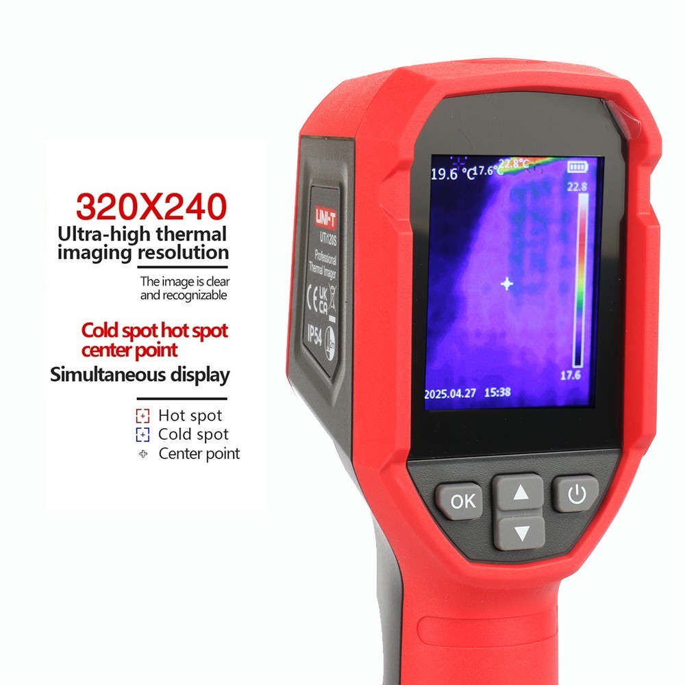 UNI-T UTi120S Infrared Thermal Imager, -20℃~400℃, 120x90 IR Resolution