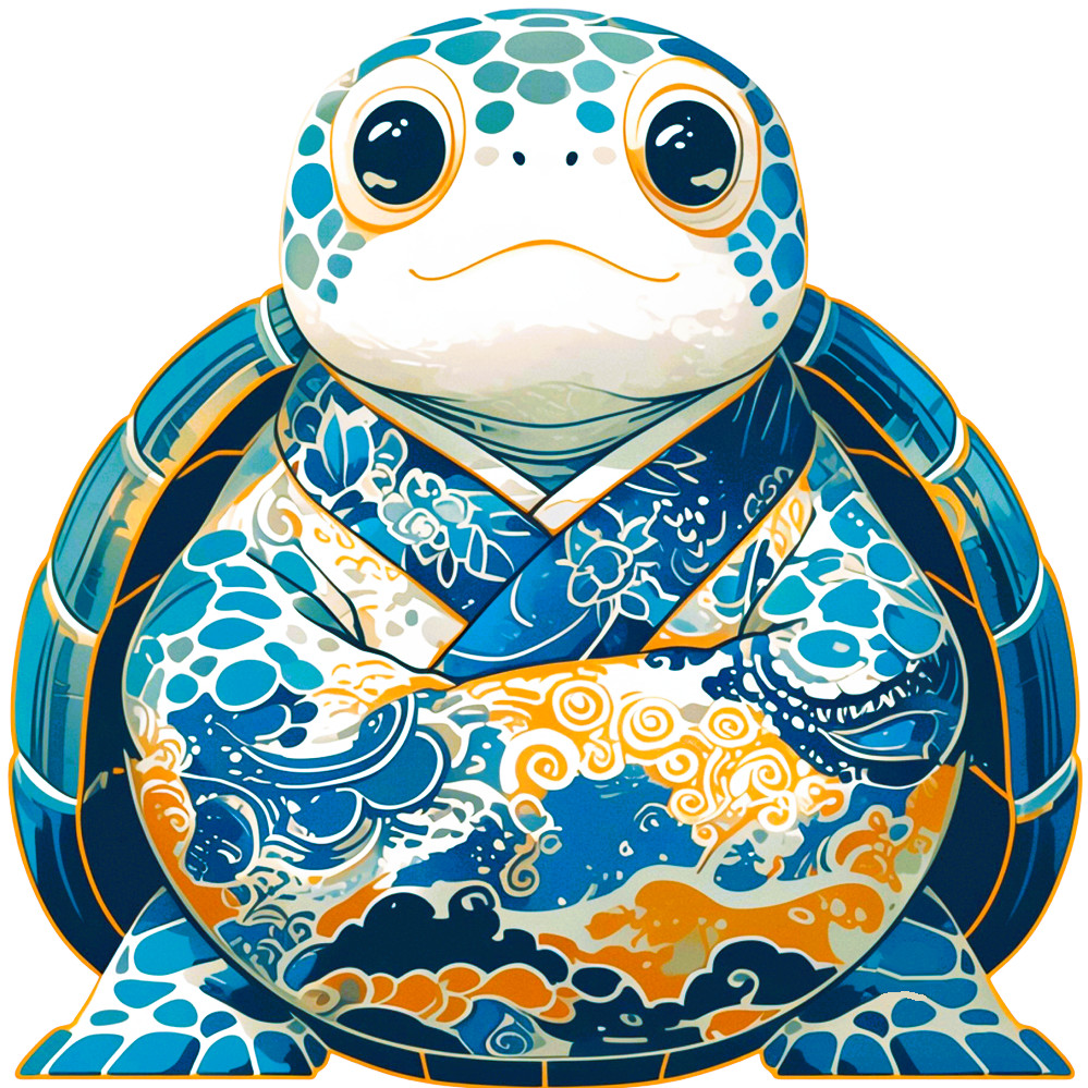 30 Custom Oriental Art Turtle Personalized Address Labels