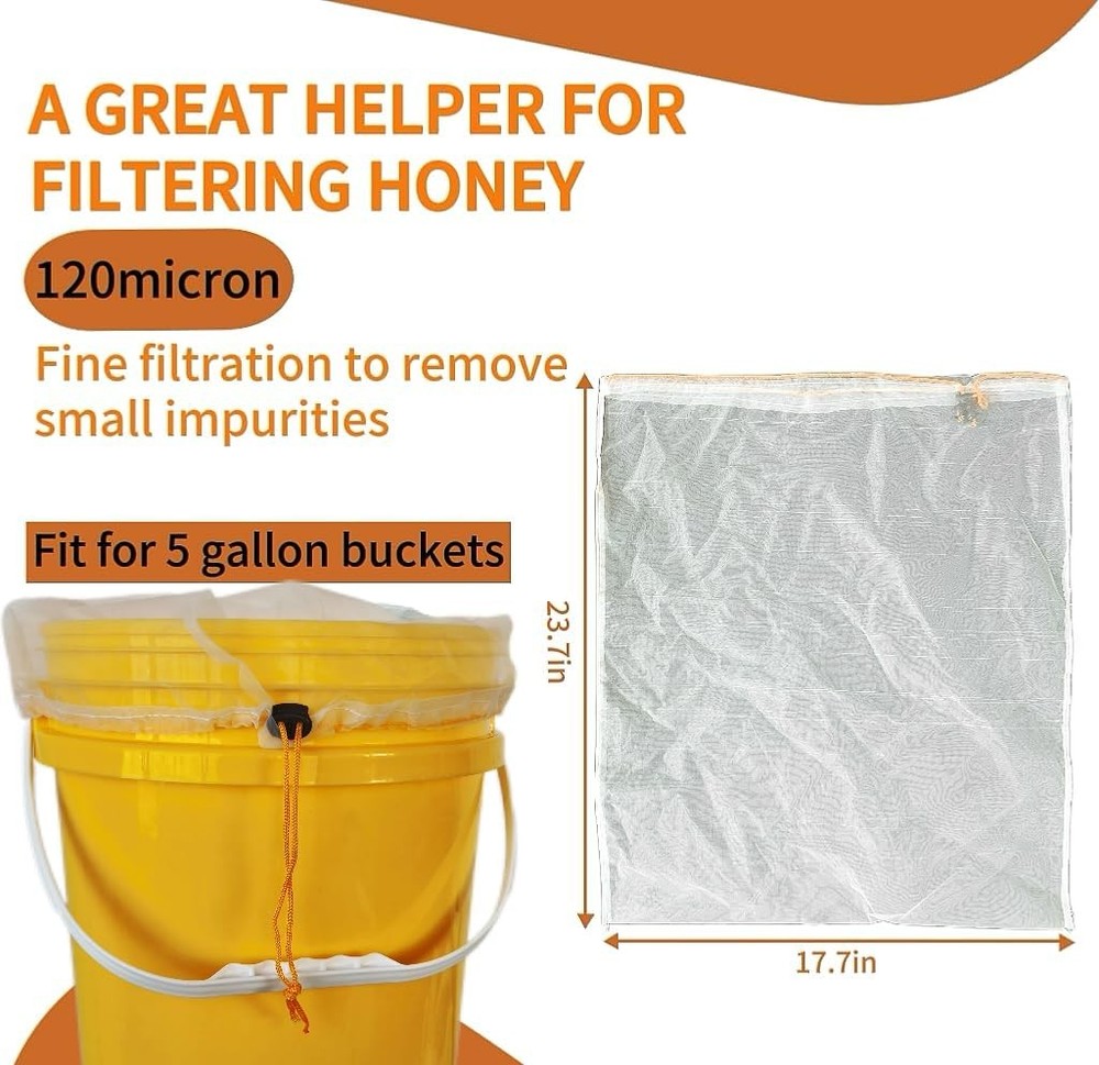 Honey Filter Mesh Strainer Bags for Beekeeping