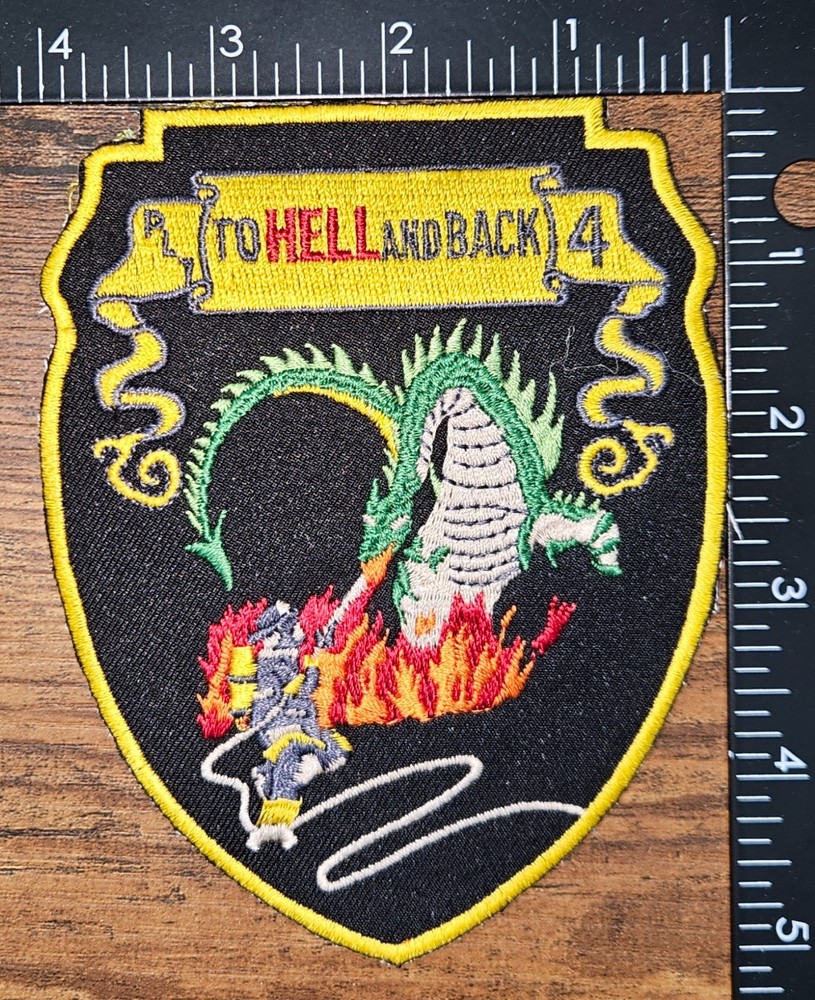 To Hell and Back Fire Fighter Dragon Shoulder Patch