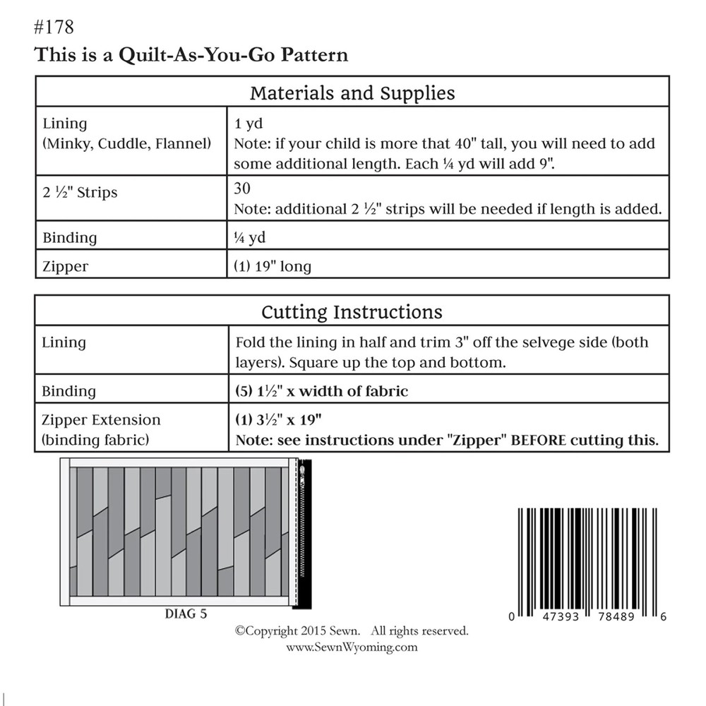 Nap Sack Pattern from Sewn Wyoming