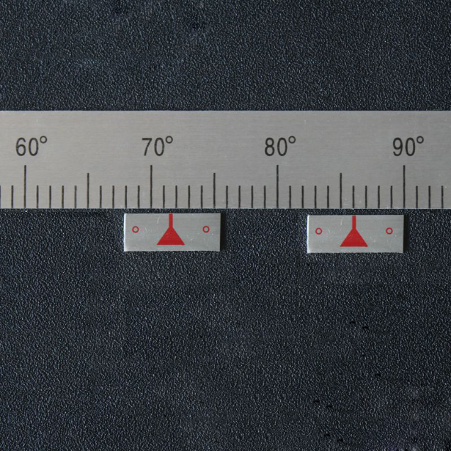 2X Scale Pointer Ruler Arrow Equipment Measuring Middle Line Red Pointer