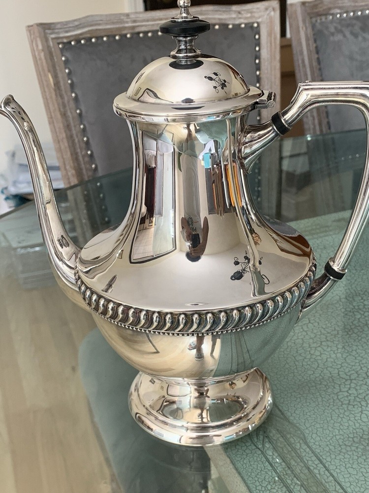 Vintage Silver Plate  Tea Pot Crescent Silverware