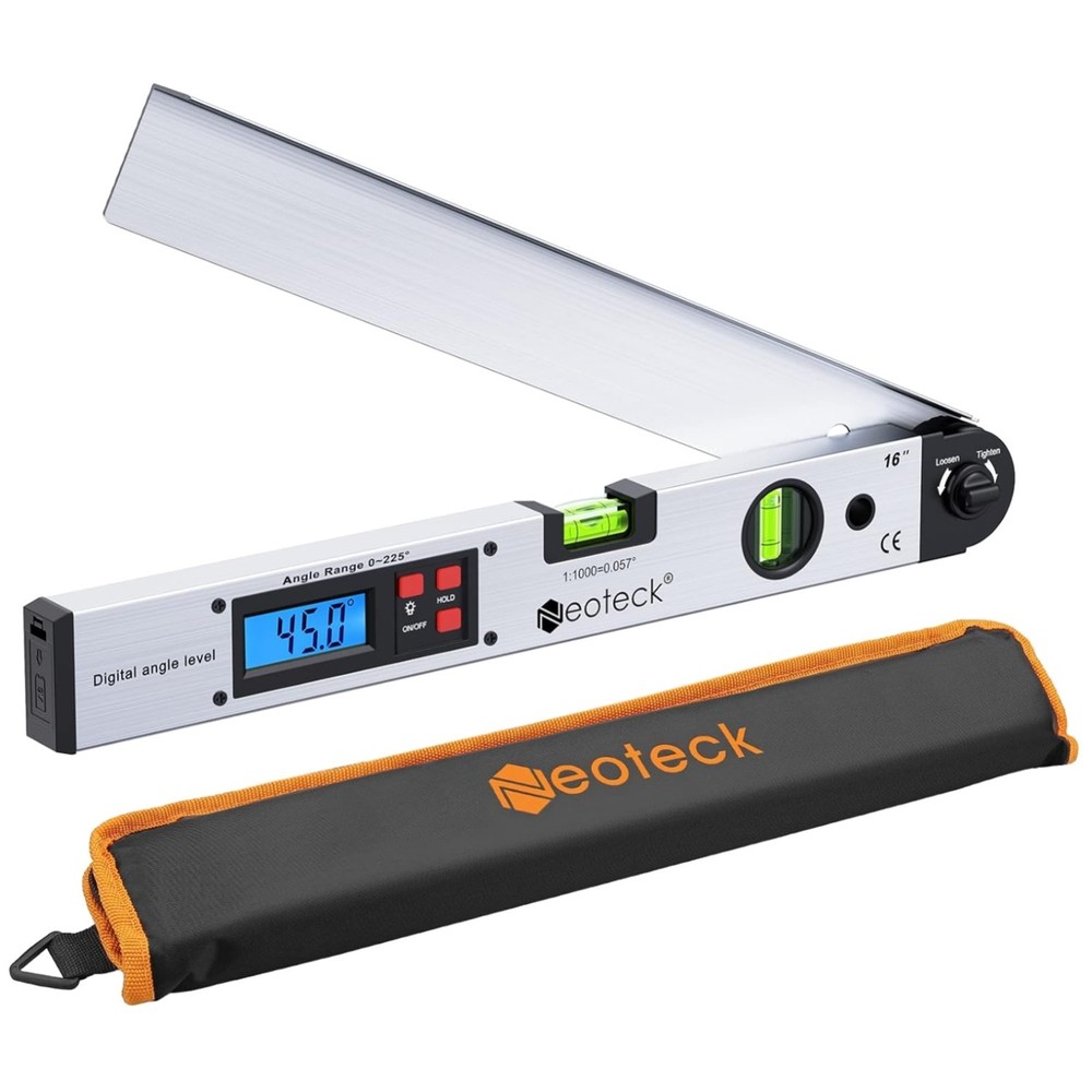 Lightweight Digital Angle Finder with Horizontal and Vertical Leveling Function