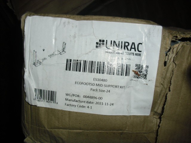 (24) ea. Unirac Ecolibrium EcoFoot5D ES10480 Mid-Support Kit