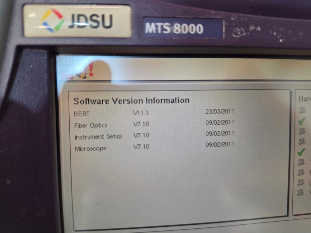 JDSU MTS 8000 with V3 Bert Transport Module