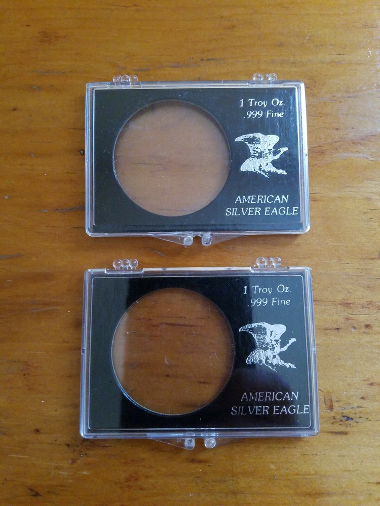 1oz Silver Eagle Storage/Display Cases With 50 Coin Flips