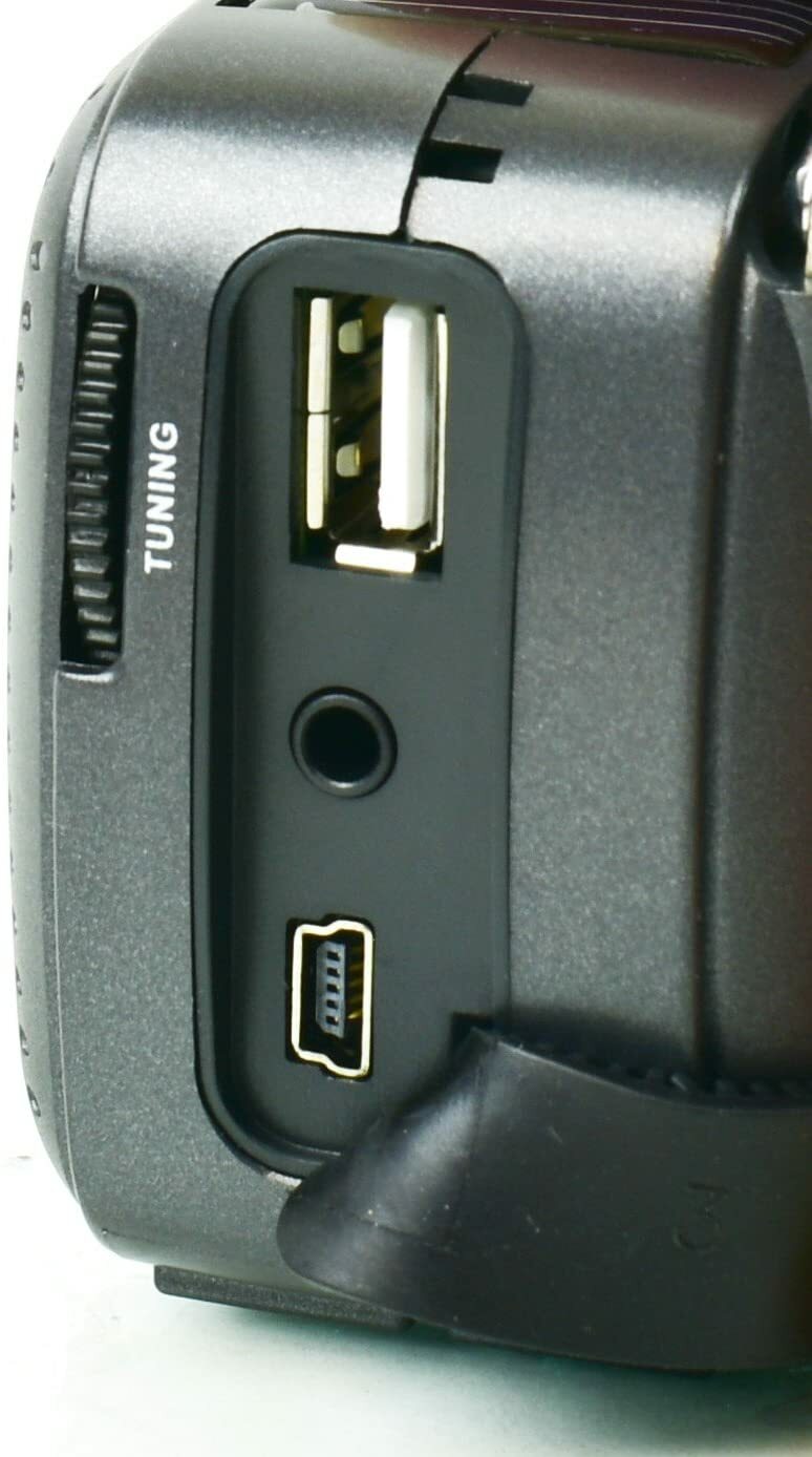 Kaito V1 Voyager Solar Dynamo AM/FM/SW Emergency Radio with LED Flashlight Black